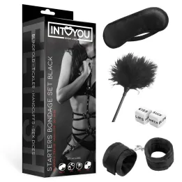Set de Bondage para Principiantes Starters 4 Piezas Negro de Intoyou Bdsm Line