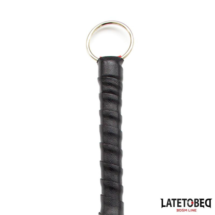 Flogger Mini Rojo y Negro 28cm de Latetobed Bdsm Line | VibraZon