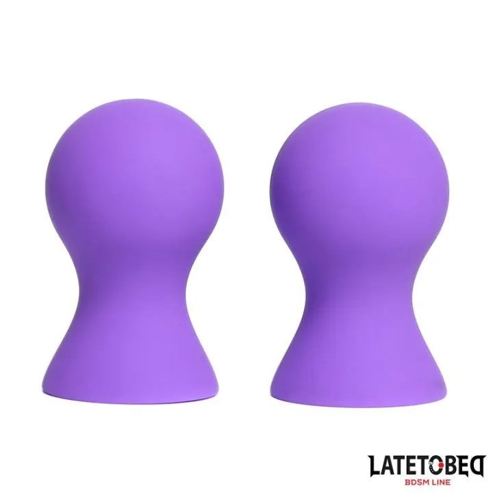 Succionador Pezones Silicona Púrpura de Latetobed Bdsm Line