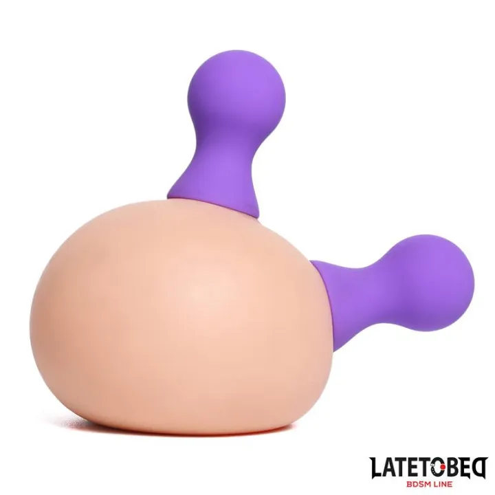 Succionador Pezones Silicona Púrpura de Latetobed Bdsm Line