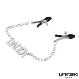 Pinzas para Pezones Cadena Daddy de Latetobed Bdsm Line | VibraZon