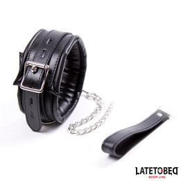 Collar Acolchado Grande con Correa de Latetobed Bdsm Line | VibraZon
