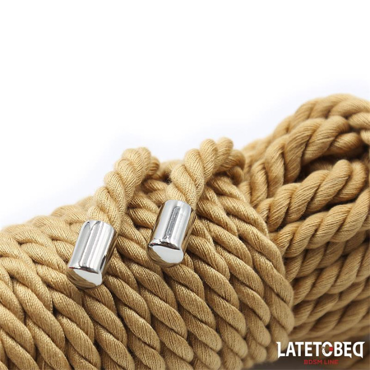 Cuerda de Bondage Detalles Metálicos 10m de Latetobed Bdsm Line | VibraZon