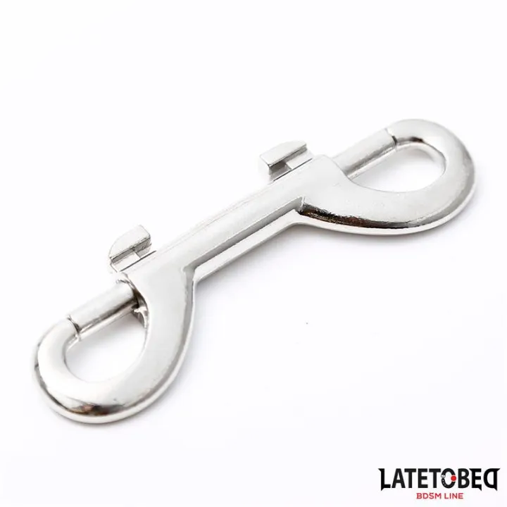Mosquetón Metálico de Doble Extremo de Latetobed Bdsm Line