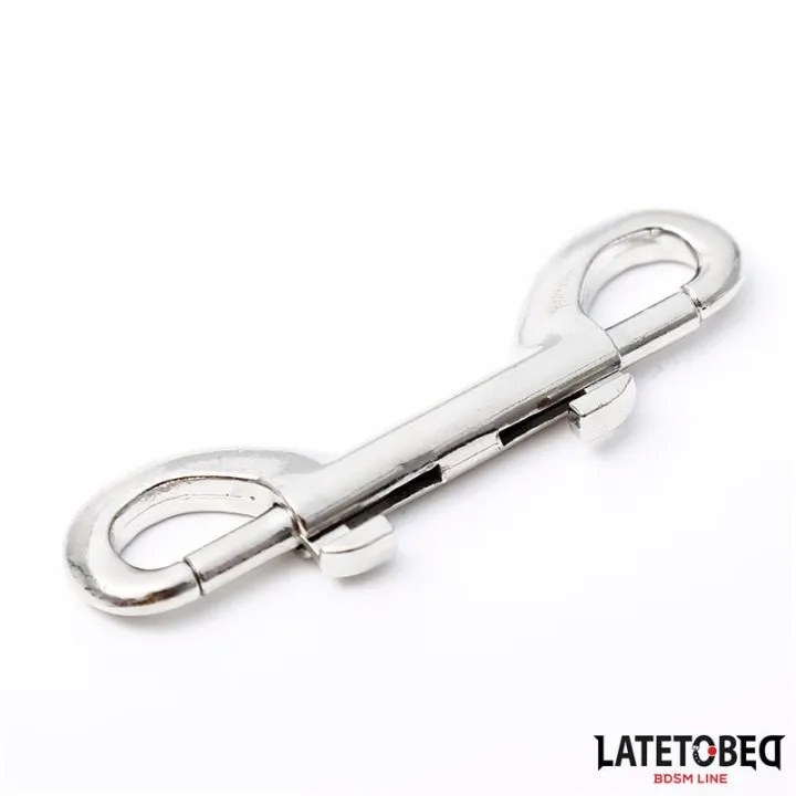 Mosquetón Metálico de Doble Extremo de Latetobed Bdsm Line