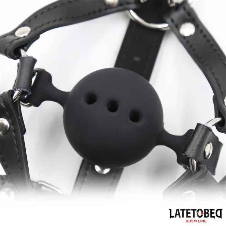 Arnés Cabeza con Mordaza y Gancho Nariz de Latetobed Bdsm Line
