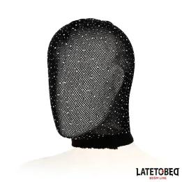 Máscara Rejilla con Brillantes y Lazo Ajustable de Latetobed Bdsm Line
