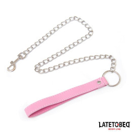 Correa Metálica Rosa 65cm de Latetobed Bdsm Line | VibraZon