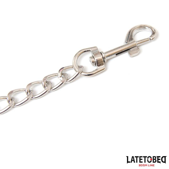 Correa Metálica Rosa 65cm de Latetobed Bdsm Line | VibraZon