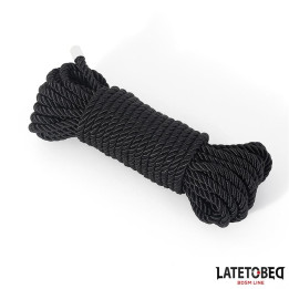 Cuerda de Bondage 10m Negro de Latetobed Bdsm Line | VibraZon