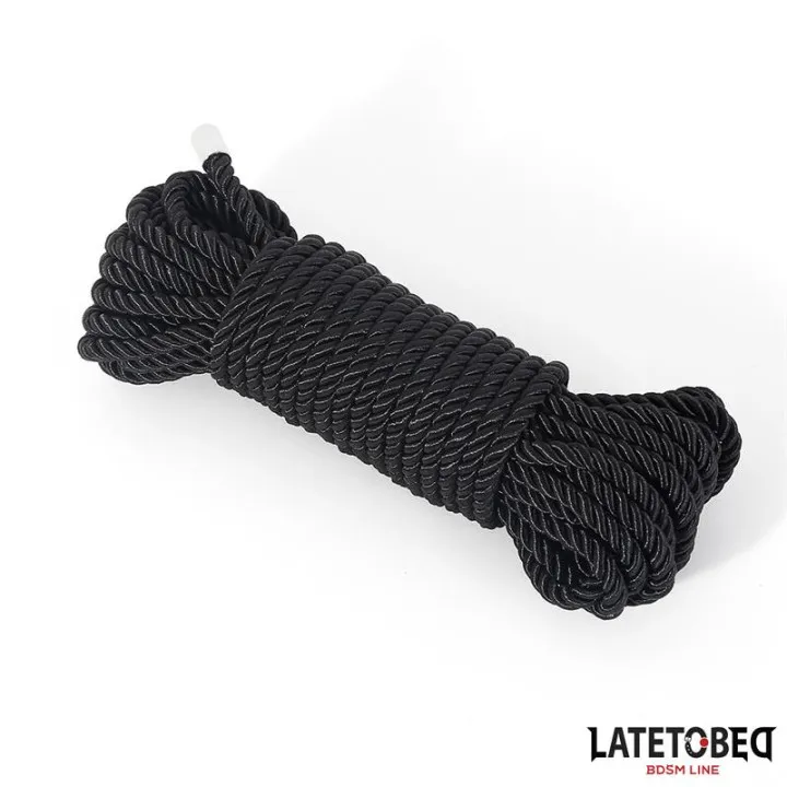 Cuerda de Bondage 10m Negro de Latetobed Bdsm Line