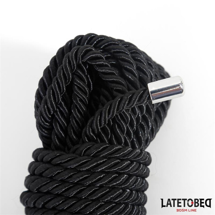 Cuerda de Bondage 10m Negro de Latetobed Bdsm Line | VibraZon