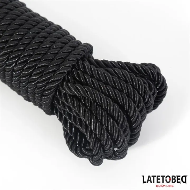 Cuerda de Bondage 10m Negro de Latetobed Bdsm Line