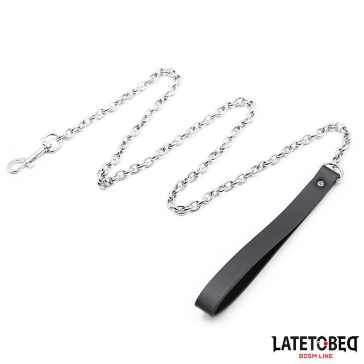 Correa Metálica Negra 100cm de Latetobed Bdsm Line | VibraZon