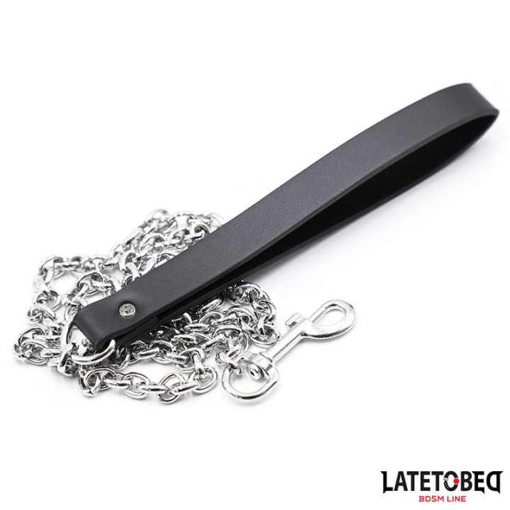Correa Metálica Negra 100cm de Latetobed Bdsm Line | VibraZon