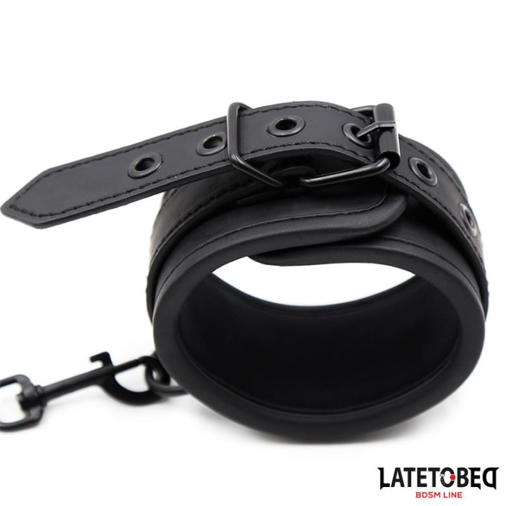 Esposas Neopreno Ajustables Negro de Latetobed Bdsm Line | VibraZon