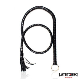 Látigo Negro Brillante 138cm de Latetobed Bdsm Line | VibraZon