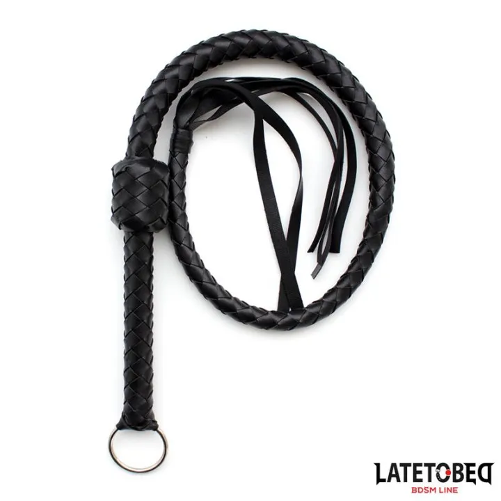 Látigo Trenzado Negro 116cm de Latetobed Bdsm Line