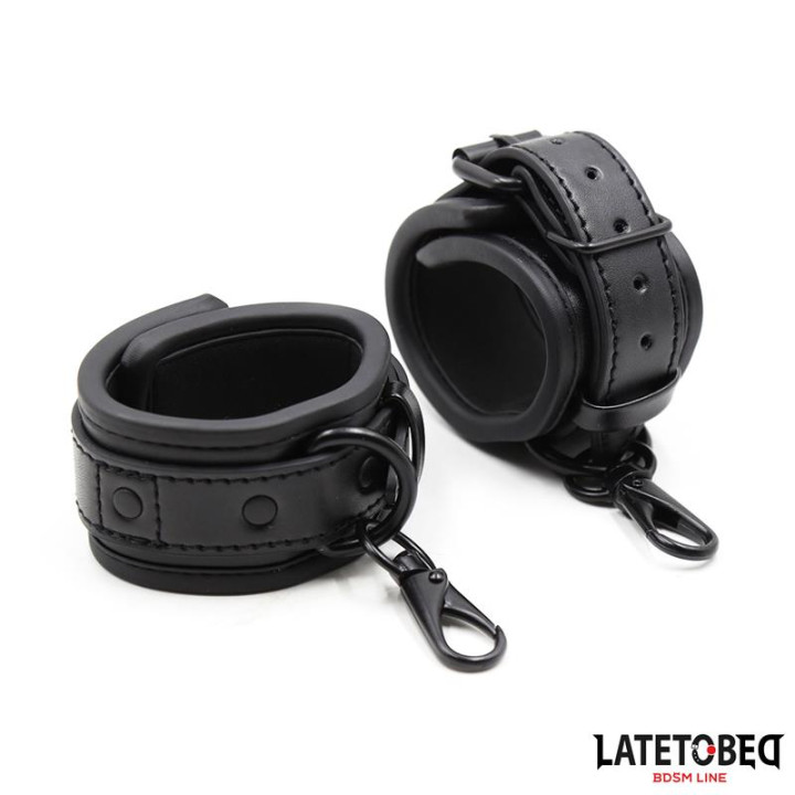 Esposas Neopreno Ajustables Negro de Latetobed Bdsm Line | VibraZon