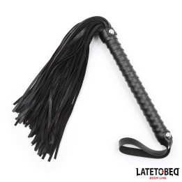 Flogger Negro 48.5cm de Latetobed Bdsm Line | VibraZon
