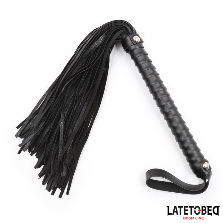 Flogger Negro 48.5cm de Latetobed Bdsm Line | VibraZon