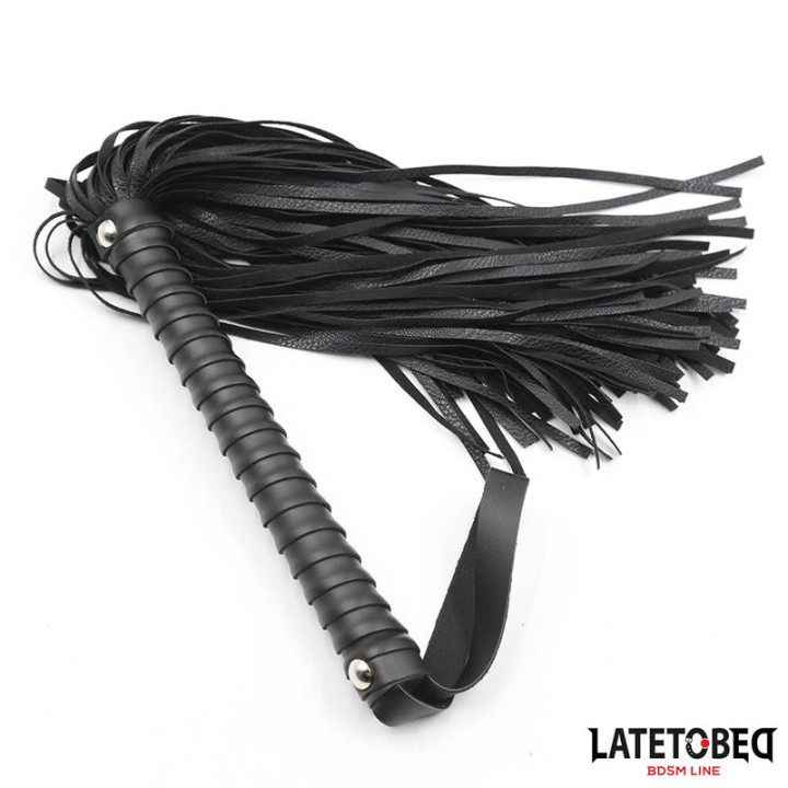 Flogger Negro 48.5cm de Latetobed Bdsm Line | VibraZon