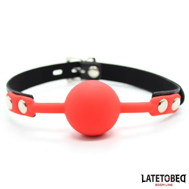 Mordaza Silicona con Candado Rojo de Latetobed Bdsm Line