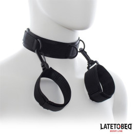 Collar con Esposas Nylon Talla Única de Latetobed Bdsm Line | VibraZon