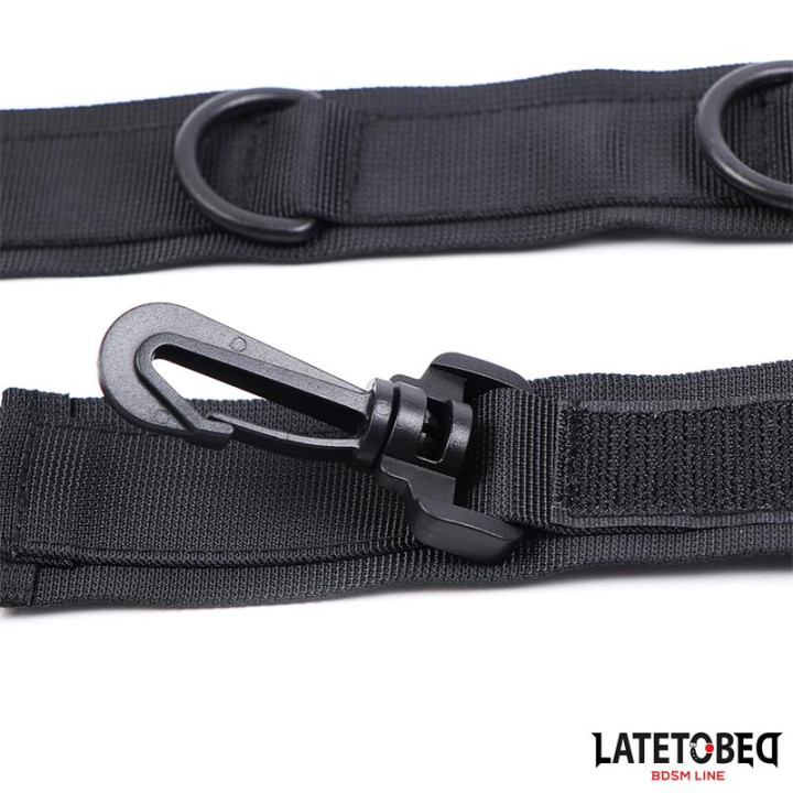 Collar con Esposas Nylon Talla Única de Latetobed Bdsm Line | VibraZon