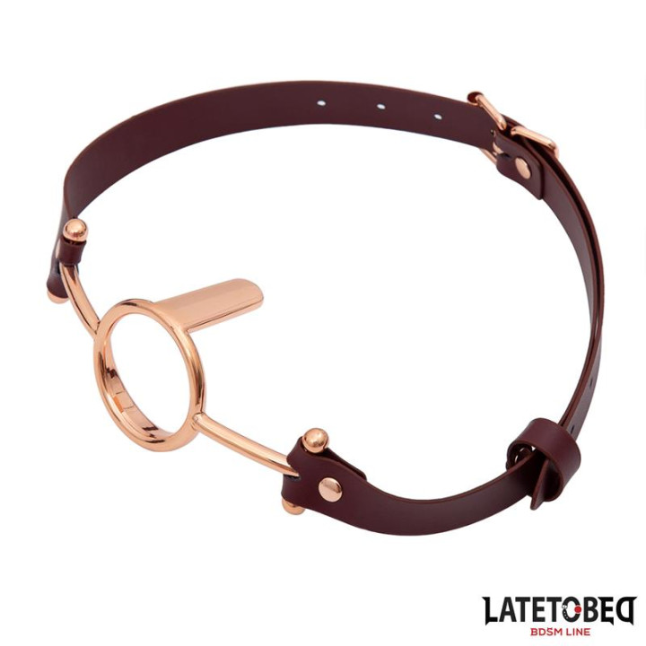 Mordaza Anilla Cuero de Latetobed Bdsm Line | VibraZon