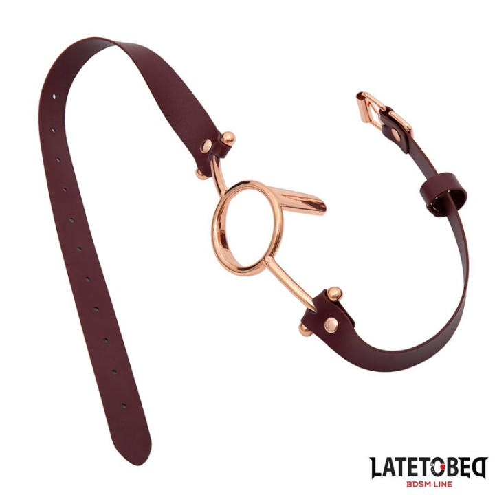 Mordaza Anilla Cuero de Latetobed Bdsm Line | VibraZon