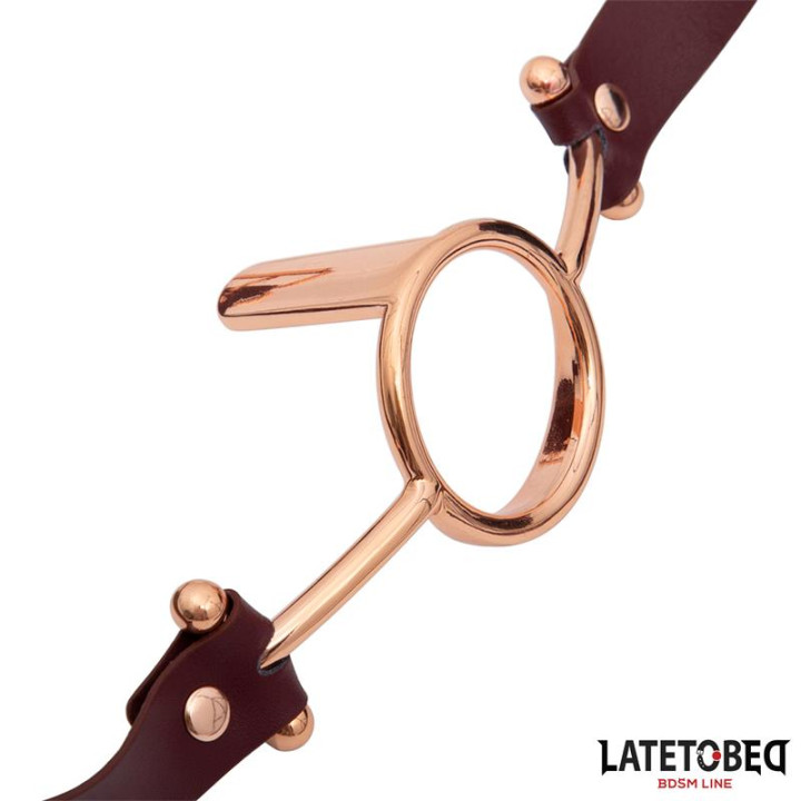 Mordaza Anilla Cuero de Latetobed Bdsm Line | VibraZon
