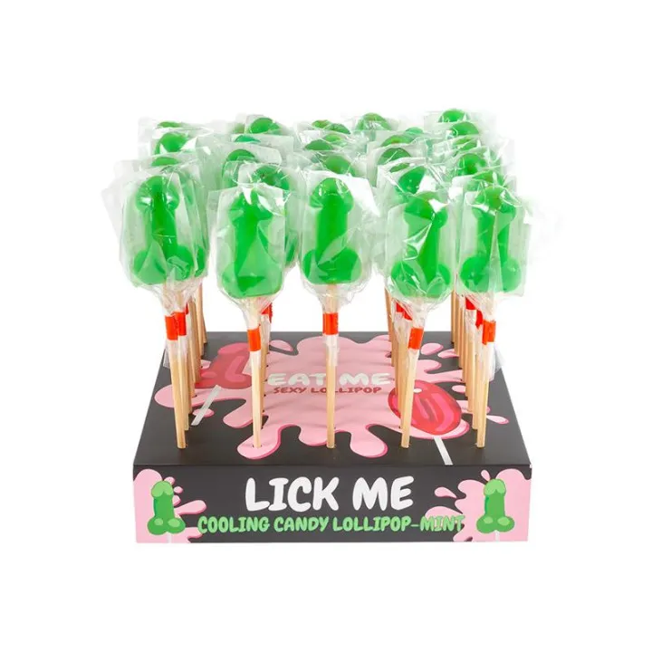 Display Piruletas Pene Menta Efecto Frío 40 Pcs. de Secret Play