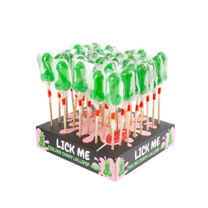 Display Piruletas Pene Menta Efecto Frío 40 Pcs. de Secret Play