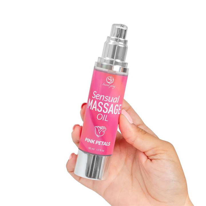Aceite de Masaje Sensual Pétalos Rosa 50 ml. de Secret Play | VibraZon
