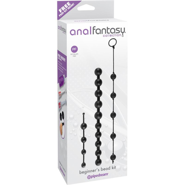 Kit Bolas Anales para Principiantes Negro de Anal Fantasy Collect. | VibraZon