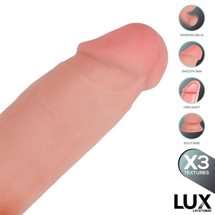 Paul Dildo Triple Densidad con Testículos Oscilantes 8.2 de Lux | VibraZon