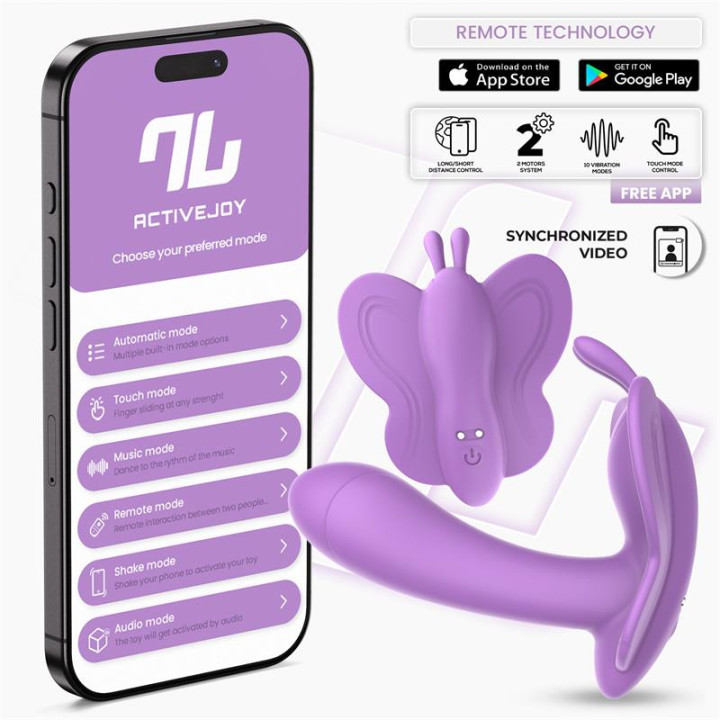 Wingy Estimulador Mariposa con APP Lavanda de Intoyou App Series | VibraZon