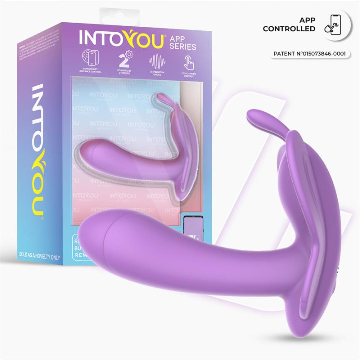 Wingy Estimulador Mariposa con APP Lavanda de Intoyou App Series | VibraZon
