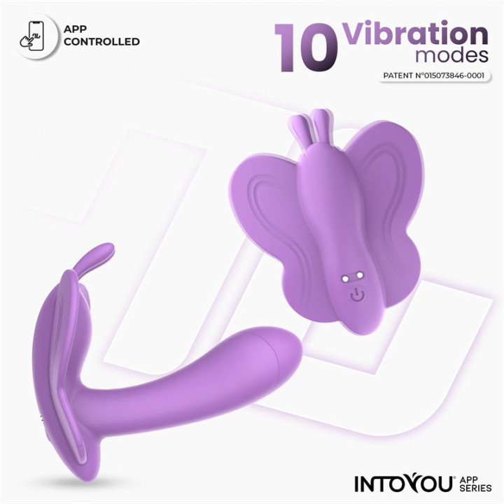 Wingy Estimulador Mariposa con APP Lavanda de Intoyou App Series | VibraZon