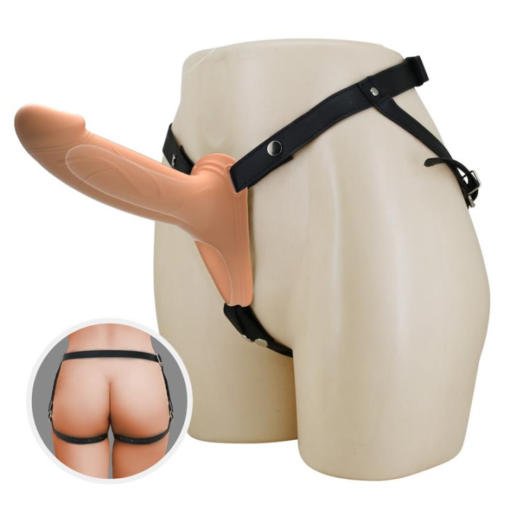 London Arnés Universal con Dildo Hueco 6.6 de Prettylove | VibraZon