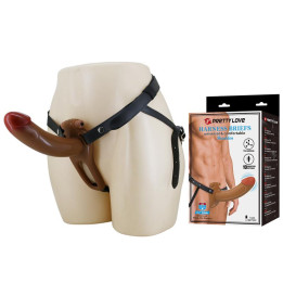 Bradden Arnés Universal con Dildo Hueco con Vibración 6.7 de Prettylove | VibraZon