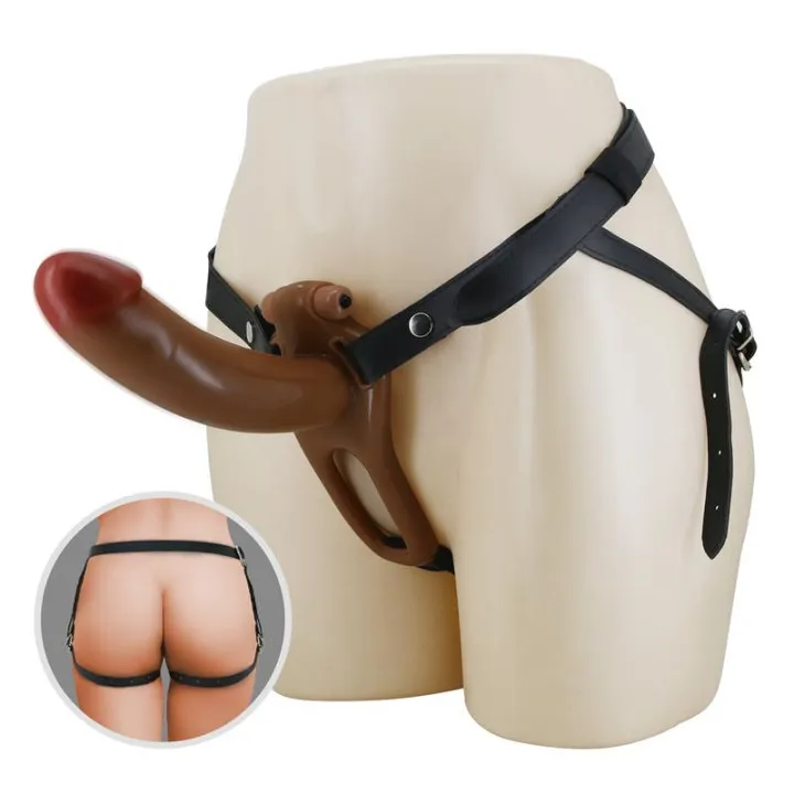 Bradden Arnés Universal con Dildo Hueco con Vibración 6.7 de Prettylove