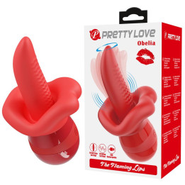 Obelia Estimulador con Vibración y Movimiento Lengua de Prettylove | VibraZon