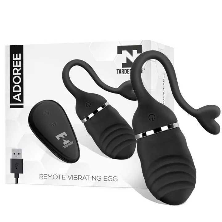 Adoree Huevo Vibrador USB Control Remoto USB Silicona de Tardenoche