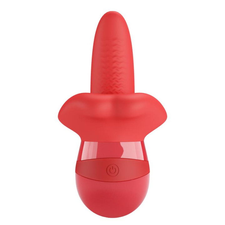 Obelia Estimulador con Vibración y Movimiento Lengua de Prettylove | VibraZon