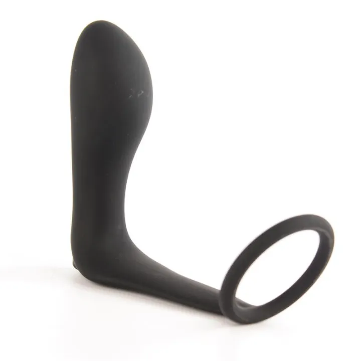 Ansel Plug Anal con Vibración y Anillo USB Silicona de Tardenoche