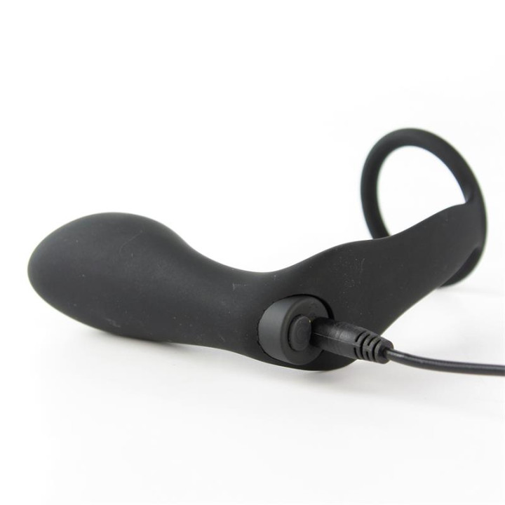 Ansel Plug Anal con Vibración y Anillo USB Silicona de Tardenoche | VibraZon