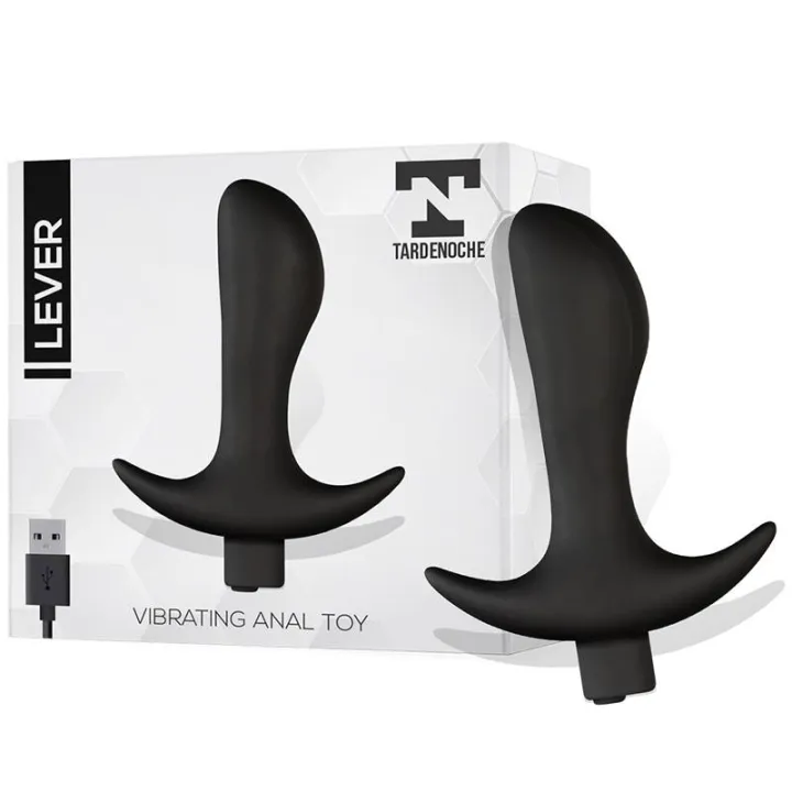 Lever Plug Anal con Vibración USB Silicona de Tardenoche