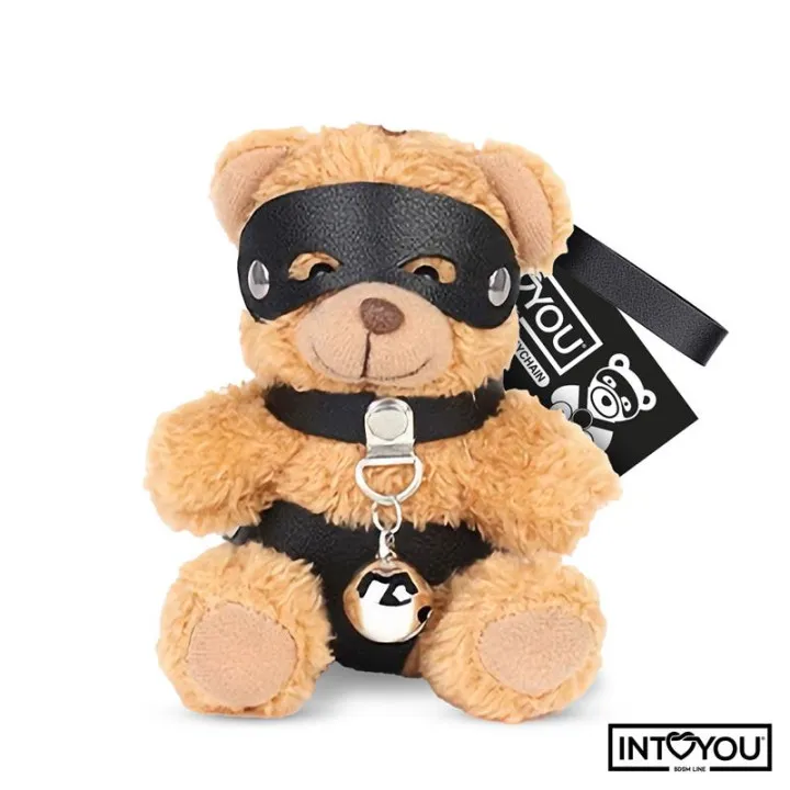 Mimi Llavero de Osito BDSM con Collar y Cascabel de Intoyou Bdsm Line